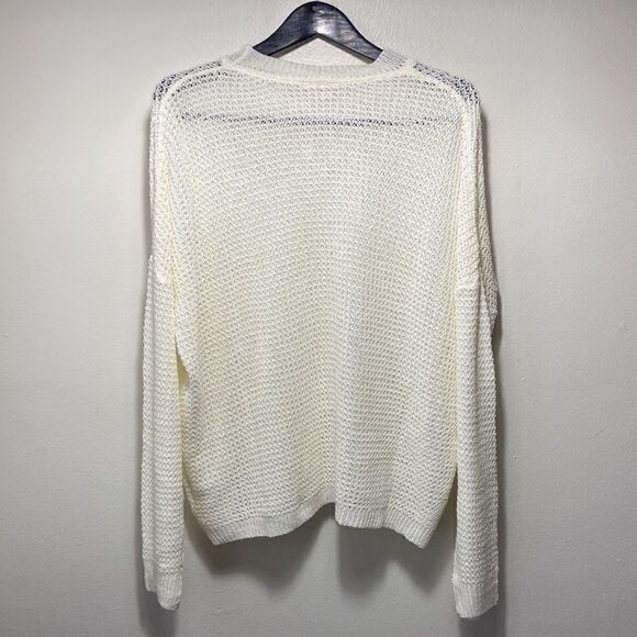 Showpo. Envious Lady Knit Top In WHITE WAFFLE Size 6 - Picture 7 of 7